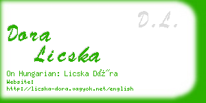 dora licska business card